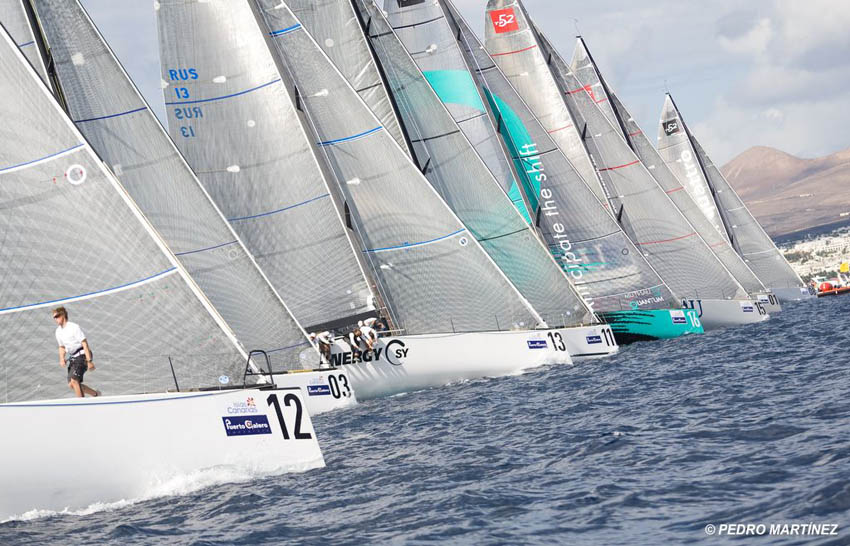 Classic Lanzarote weather for Day 1 of the TP52 Worlds